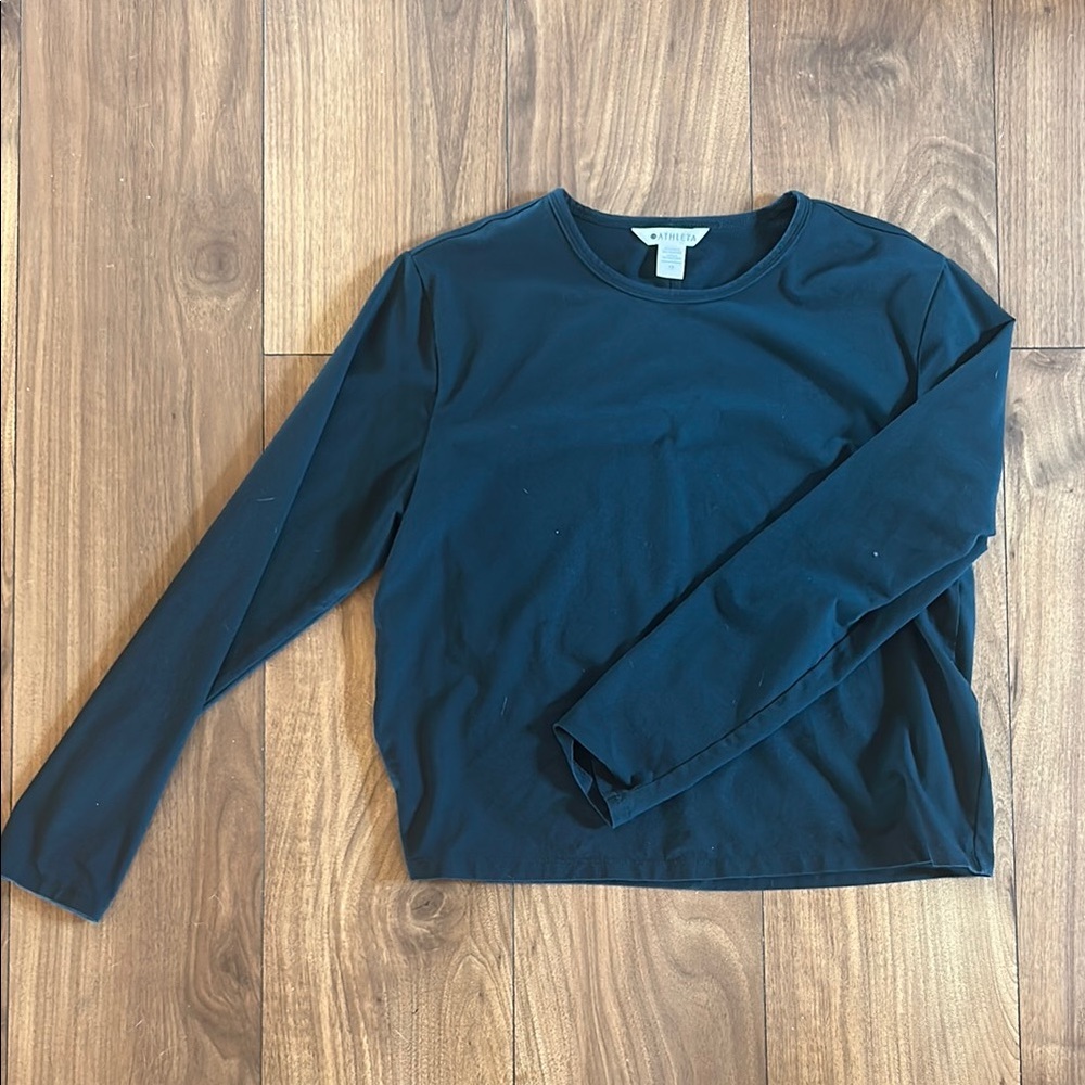 Athleta Dark Teal Long Sleeve Top
